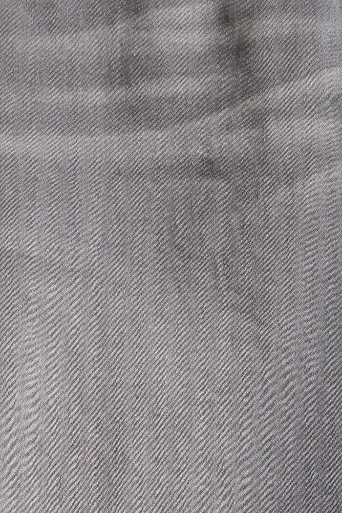 Short en jean, en coton biologique mélangé, GREY MEDIUM WASHED, detail image number 4