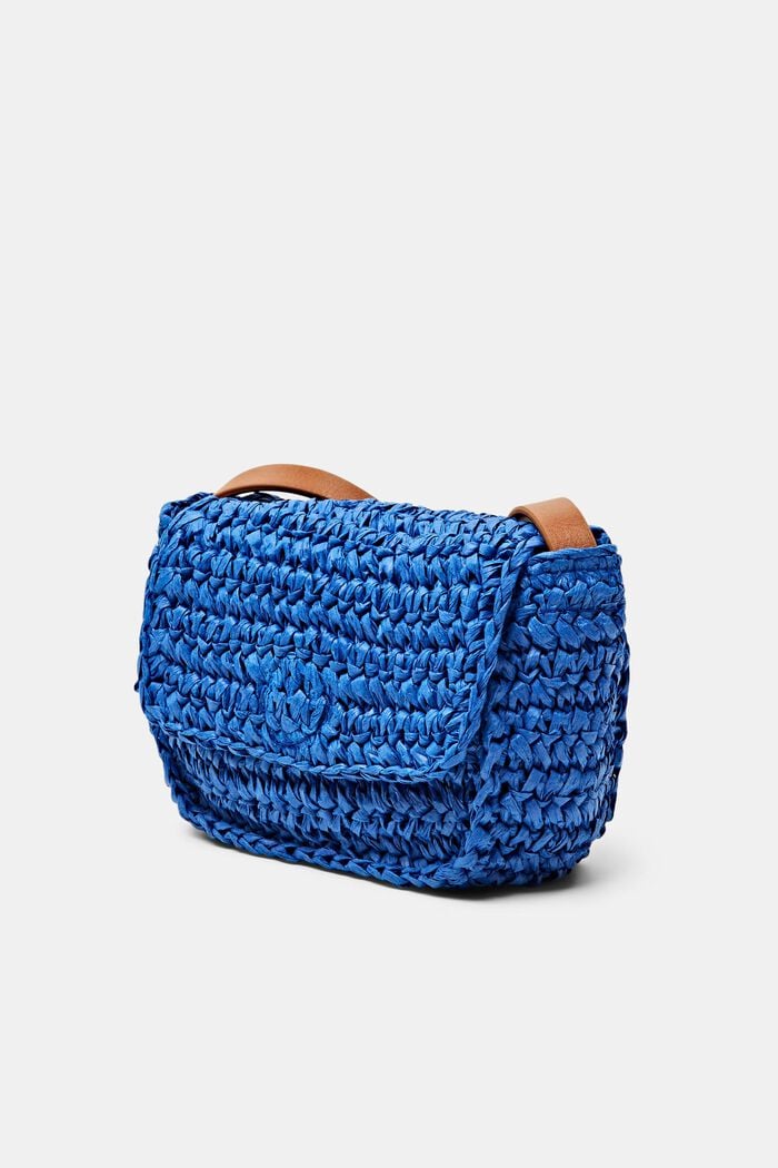 Sac porté épaule en crochet à rabat, BRIGHT BLUE, detail image number 2