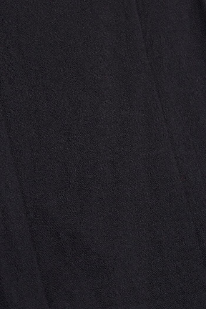 Shirt mit 3/4 Ärmeln und Print, BLACK, detail image number 1