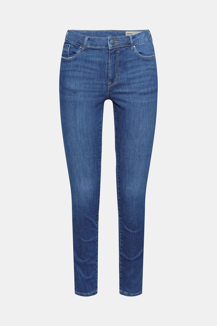 Jeans aus Baumwoll-Stretch, BLUE DARK WASHED, detail image number 2