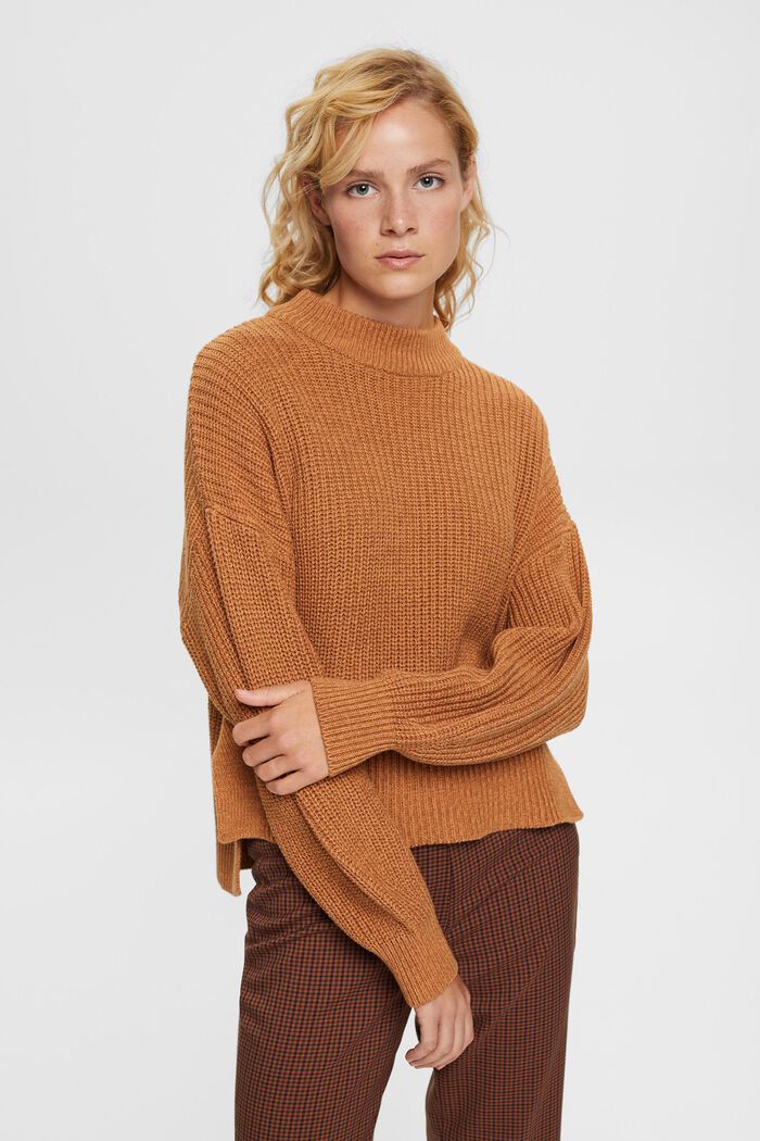 Sweaters, LIGHT TAUPE, detail image number 1