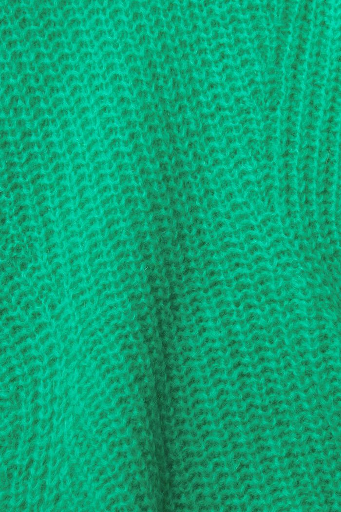 Mit Alpaka: grober Strickpullover, LIGHT GREEN, detail image number 5