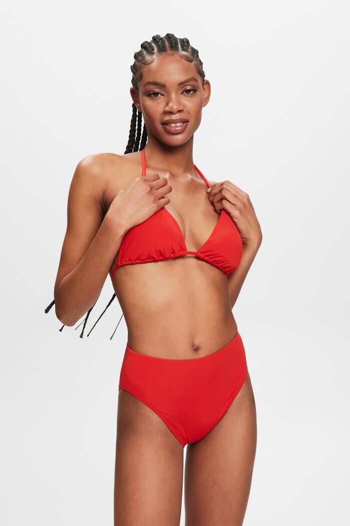 Bas de bikini taille mi-haute, DARK RED, detail image number 0