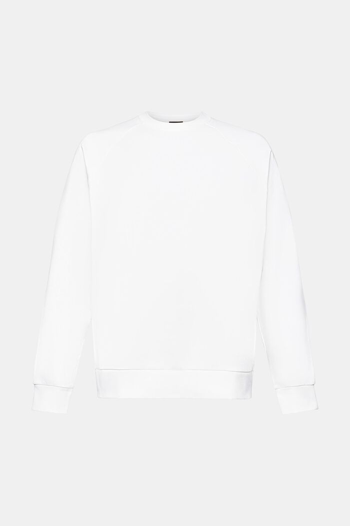 Sweat-shirt en coton de coupe Relaxed Fit, OFF WHITE, detail image number 6
