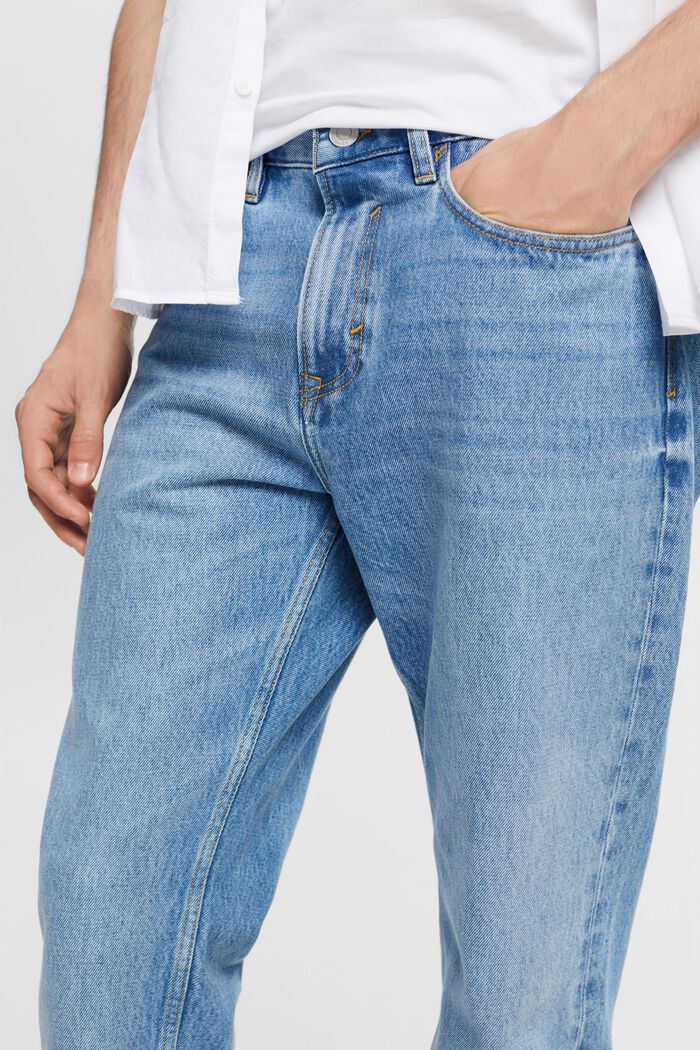 Jeans mit geradem Bein, Organic Cotton, BLUE LIGHT WASHED, detail image number 0
