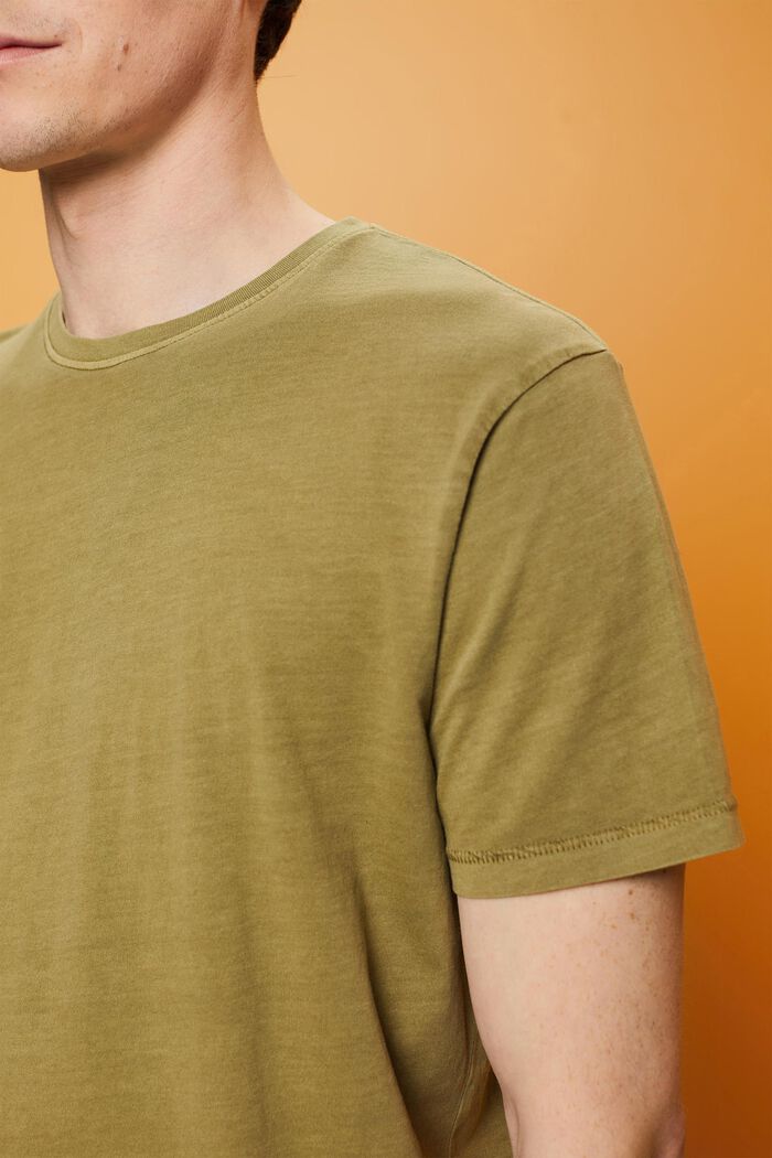 T-shirt délavé, 100 % coton, OLIVE, detail image number 2