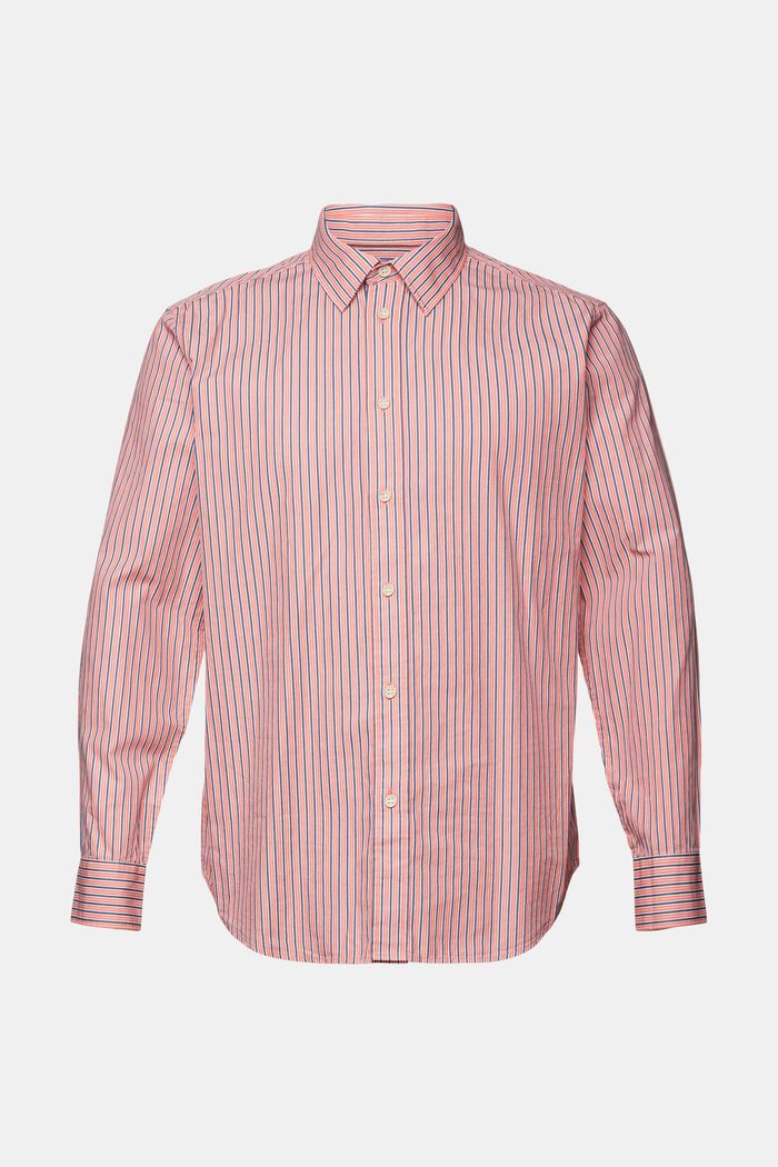 Hemd mit Streifen, 100% Baumwolle, CORAL RED, detail image number 6