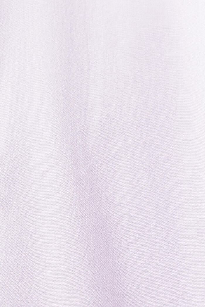 Oversize-Bluse aus Baumwoll-Popeline, LAVENDER, detail image number 5