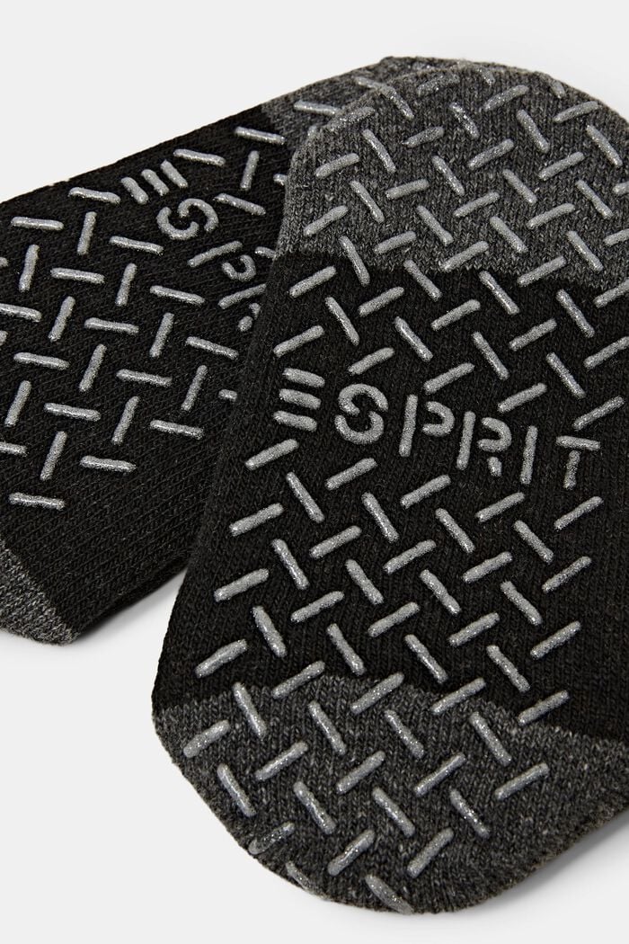 ABS-Socken aus Wollmix, ANTHRACITE MELANGE, detail image number 1