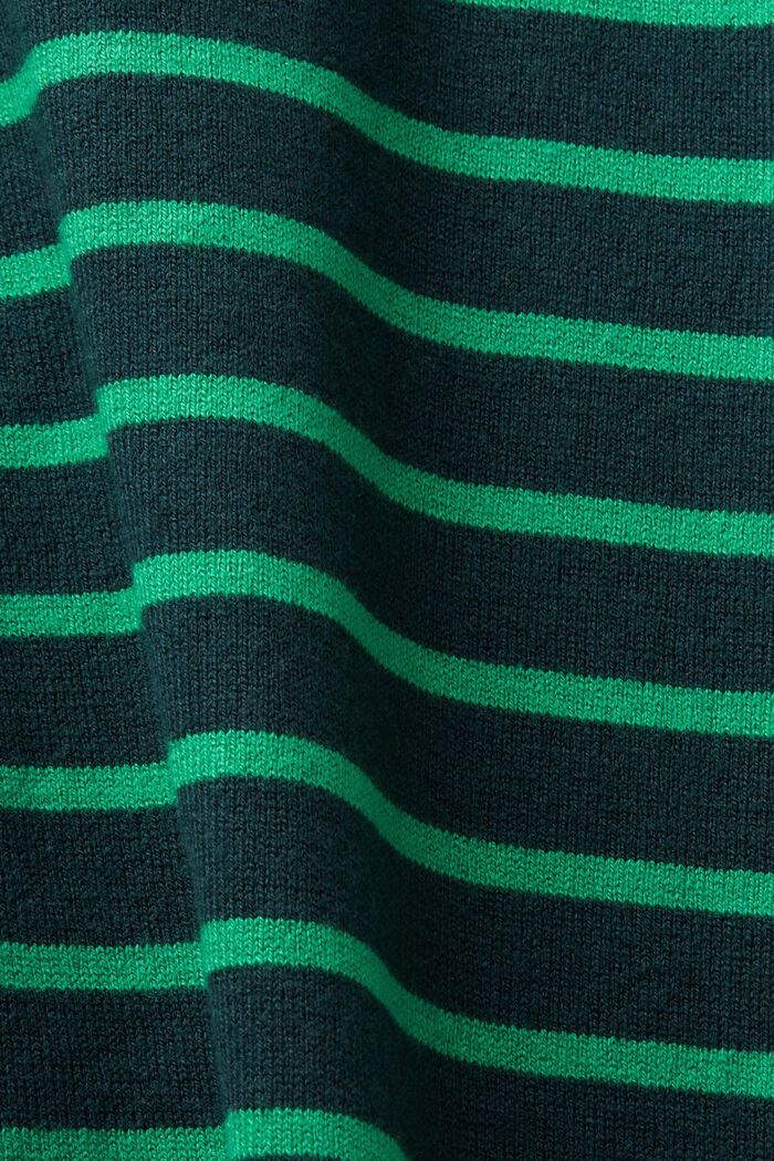 Pull à col droit, EMERALD GREEN, detail image number 5