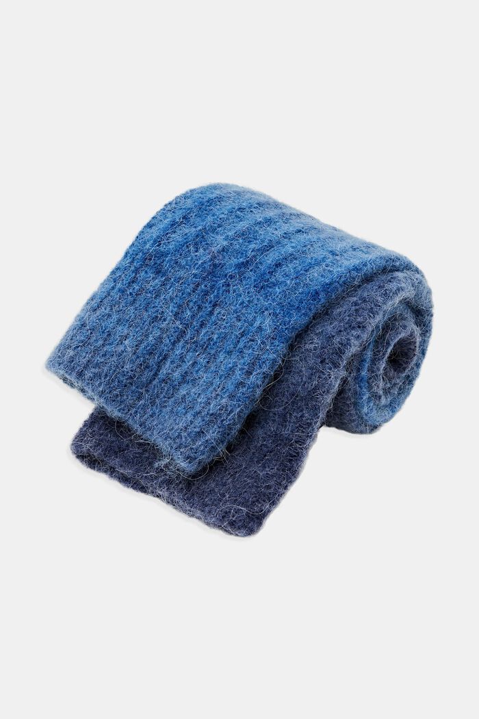 Chaussettes en mélange de laine et d’alpaga, BLUE, detail image number 1