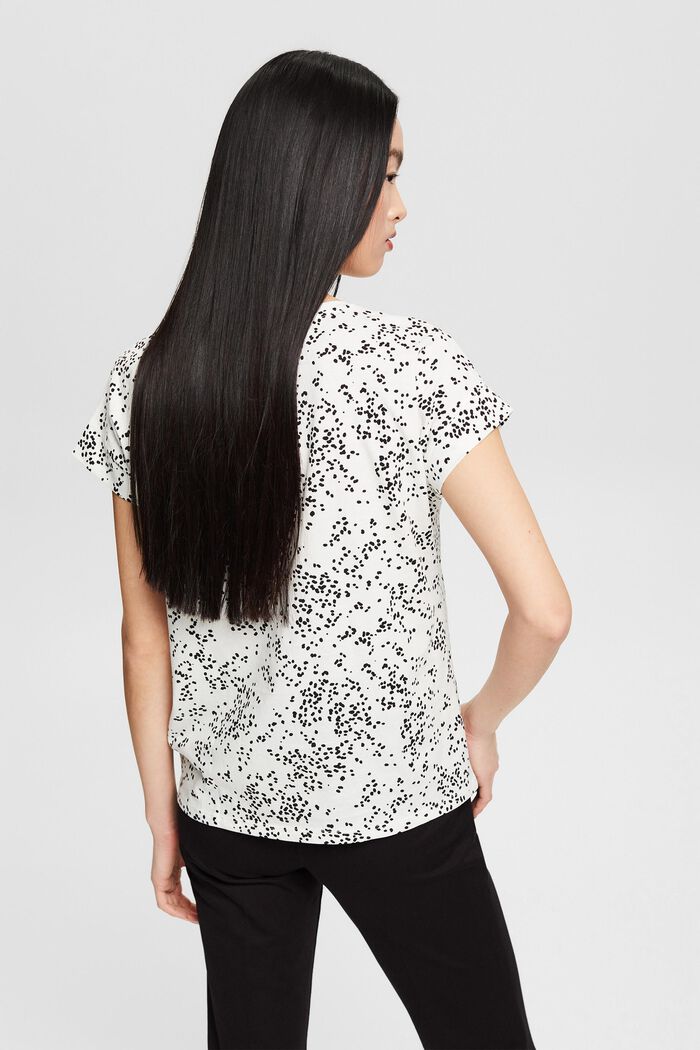T-shirt à imprimé, 100 % coton, OFF WHITE COLORWAY, detail image number 3