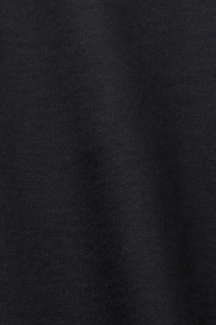 Jersey-Minikleid, 100 % Baumwolle, BLACK, detail image number 5