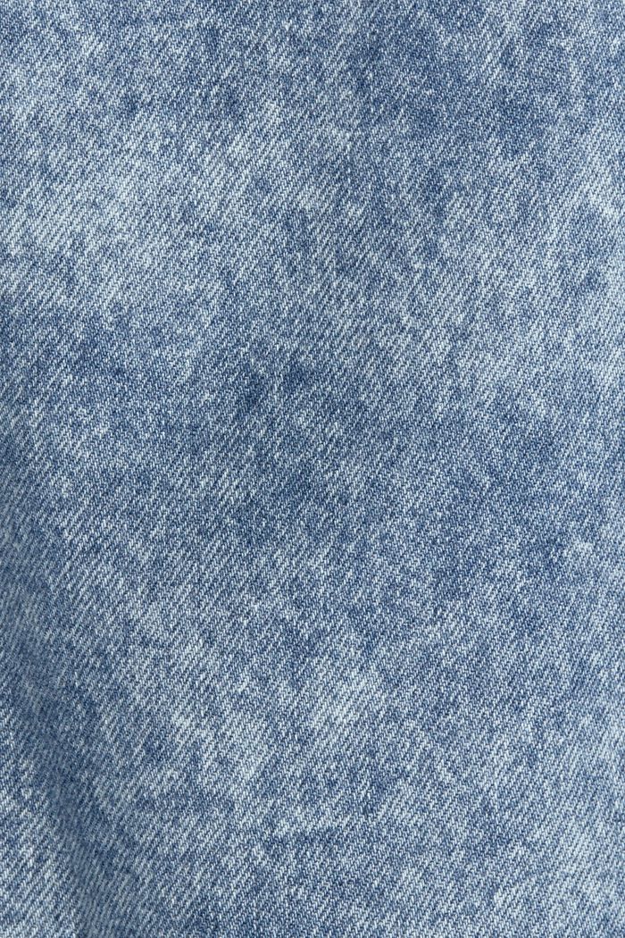 Jean coupe banane à taille haute, finition Stone Washed, BLUE DARK WASHED, detail image number 6