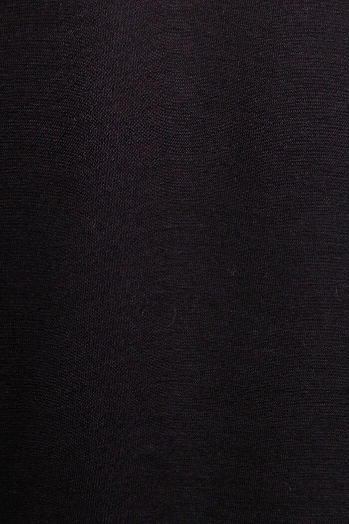 Hemdblusenkleid aus Jersey mit Gürtel, BLACK, detail image number 6