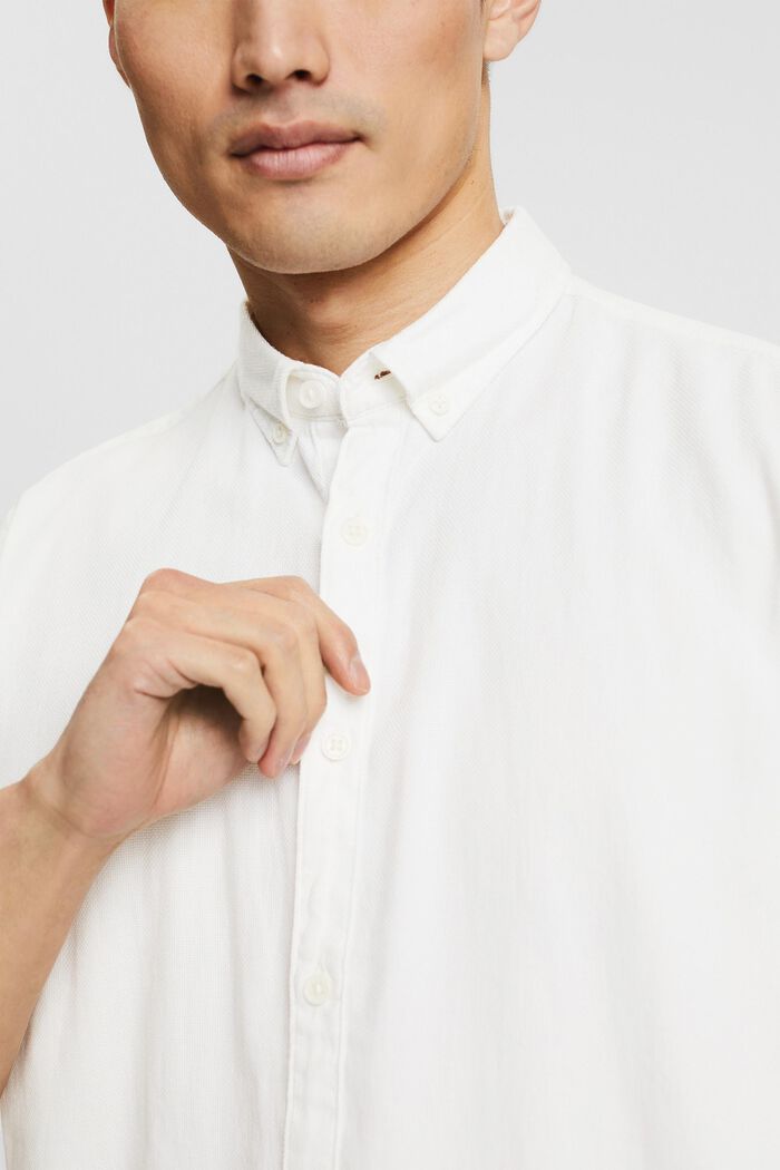 Hemd mit Button-Down-Kragen, OFF WHITE, detail image number 2