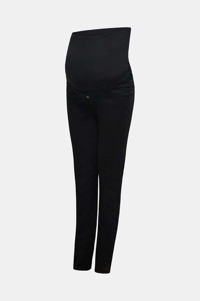Pantalon stretch à ceinture de maintien, BLACK, detail image number 6