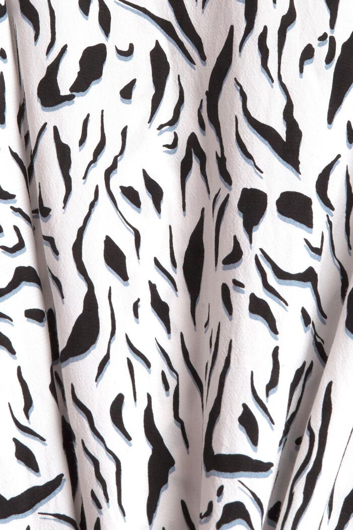 Print-Bluse mit LENZING™ ECOVERO™, OFF WHITE, detail image number 4
