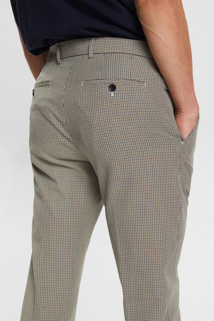 Pantalon Mix & Match PIED-DE-POULE, OLIVE, detail image number 4