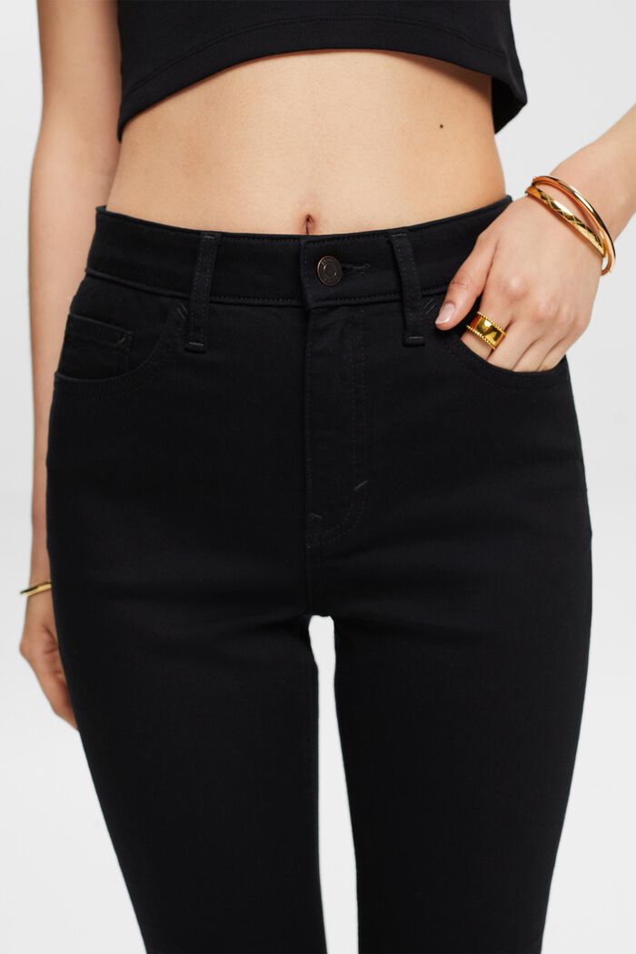 Skinny Jeans mit hohem Bund, BLACK RINSE, detail image number 4