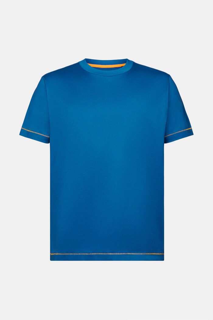 T-shirt en jersey à encolure ronde, 100 % coton, DARK BLUE, detail image number 5