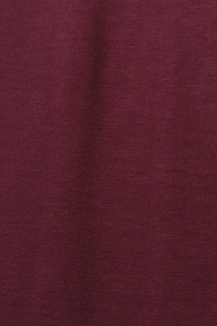 T-shirt en jersey à imprimé, 100 % coton, AUBERGINE, detail image number 5