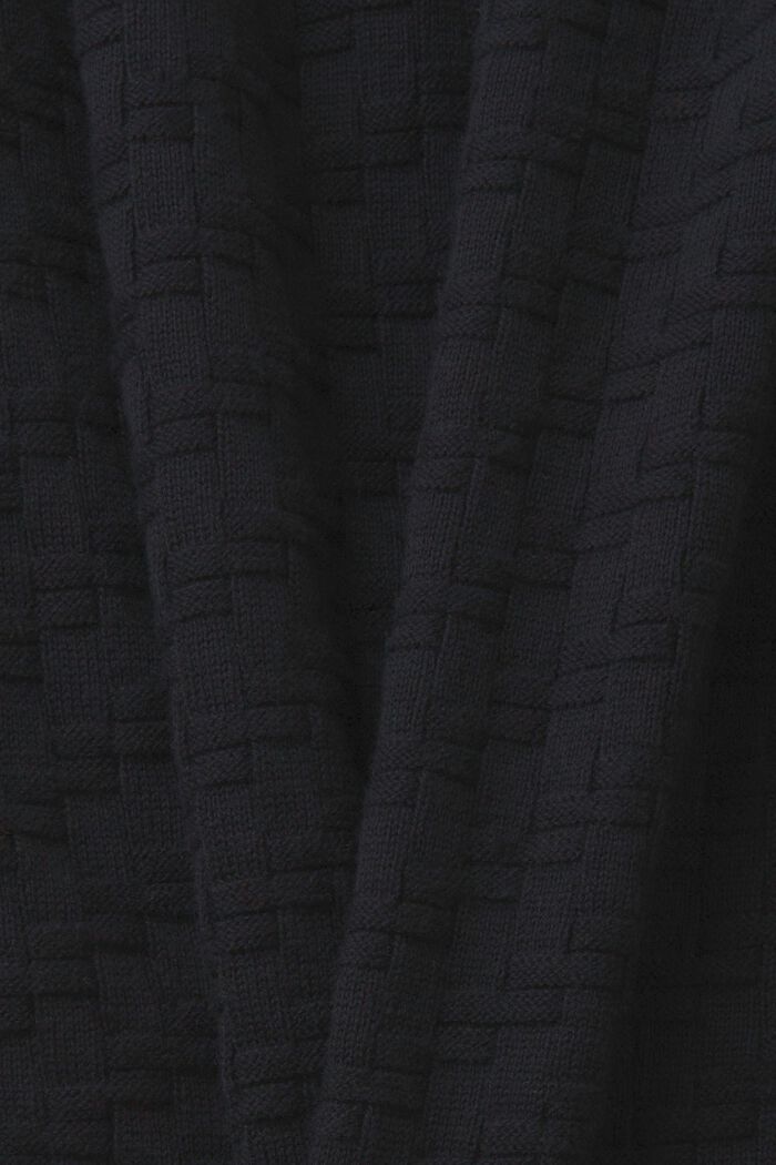 Cardigan en maille texturée, BLACK, detail image number 5
