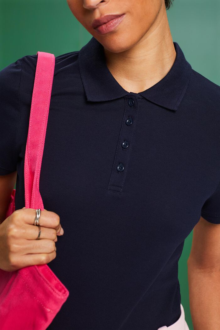 Polo en jersey, NAVY, detail image number 3