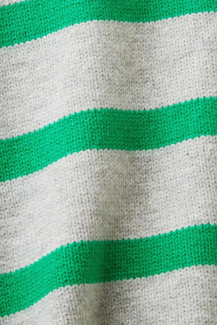 Pull façon sweat à capuche, LIGHT GREY/GREEN, detail image number 5