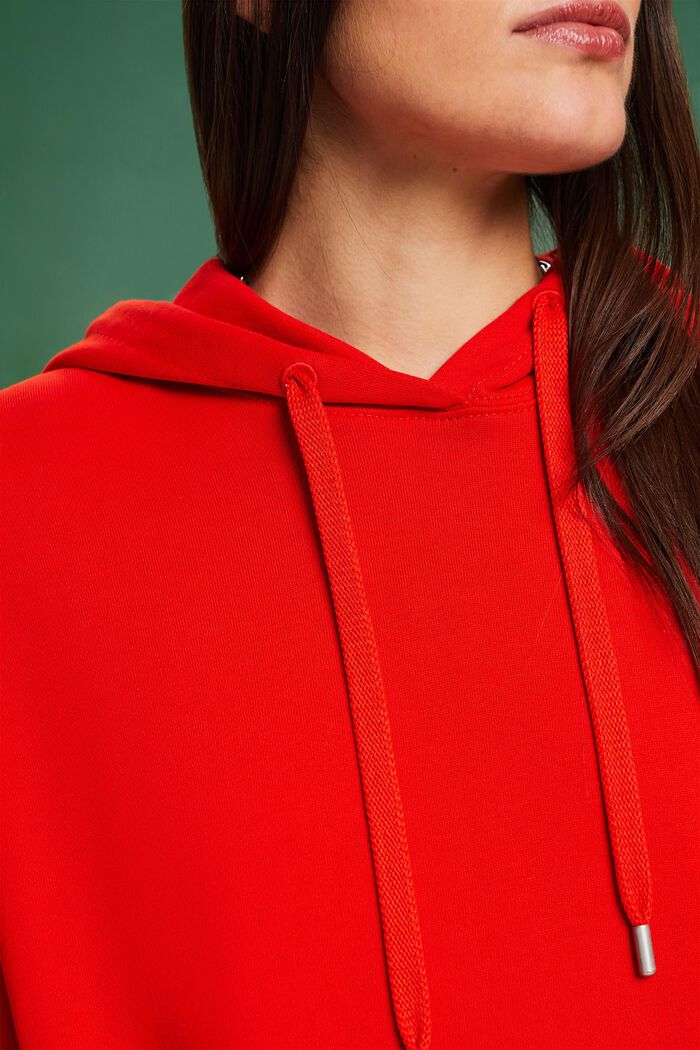 Robe molletonnée oversize à capuche, RED, detail image number 3