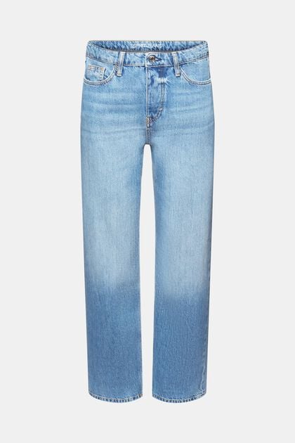 Gerade geschnittene Retro-Jeans mit niedrigem Bund