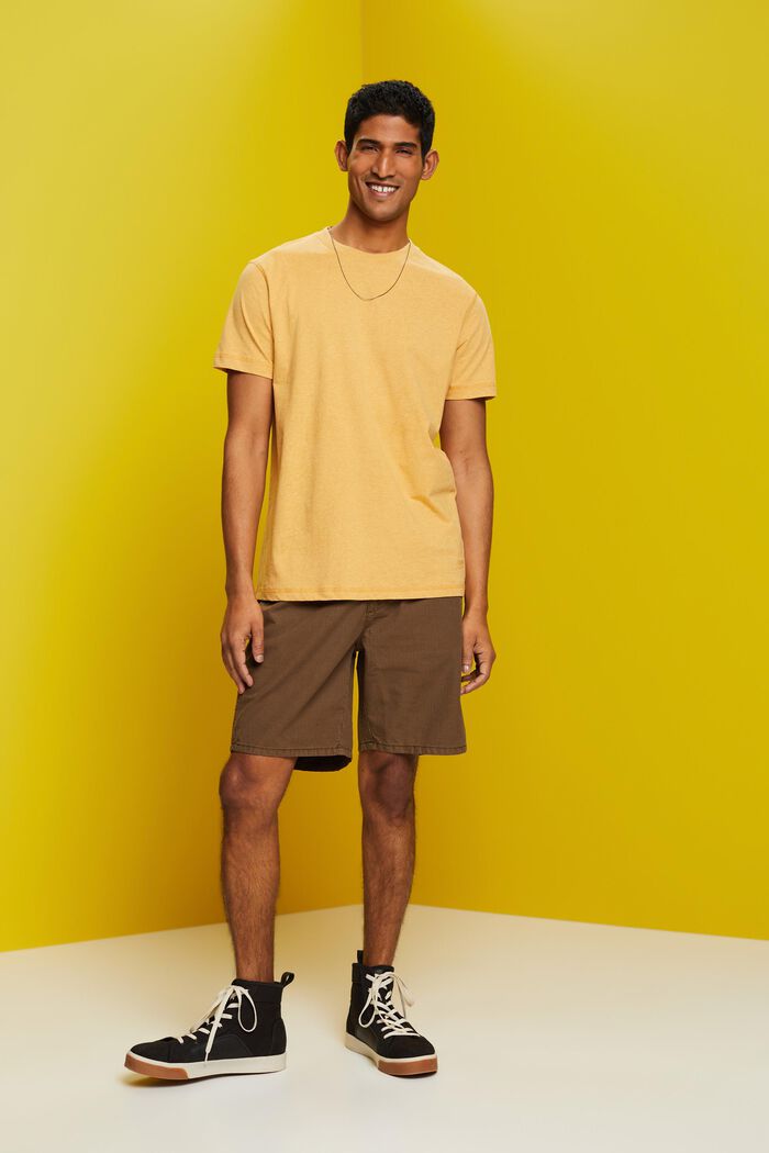 T-Shirt aus Jersey, 100% Baumwolle, SUNFLOWER YELLOW, detail image number 4