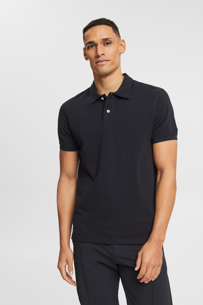 Polo coupe Slim Fit, BLACK, detail image number 0