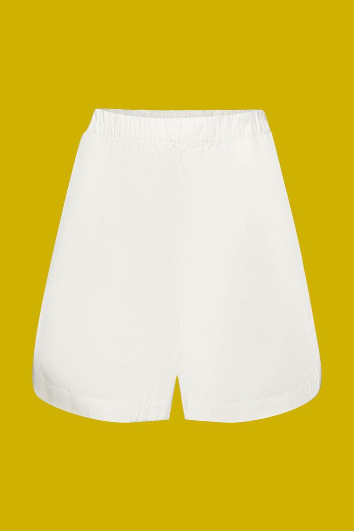 Pull-on-Shorts, 100 % Baumwolle, OFF WHITE, detail image number 6