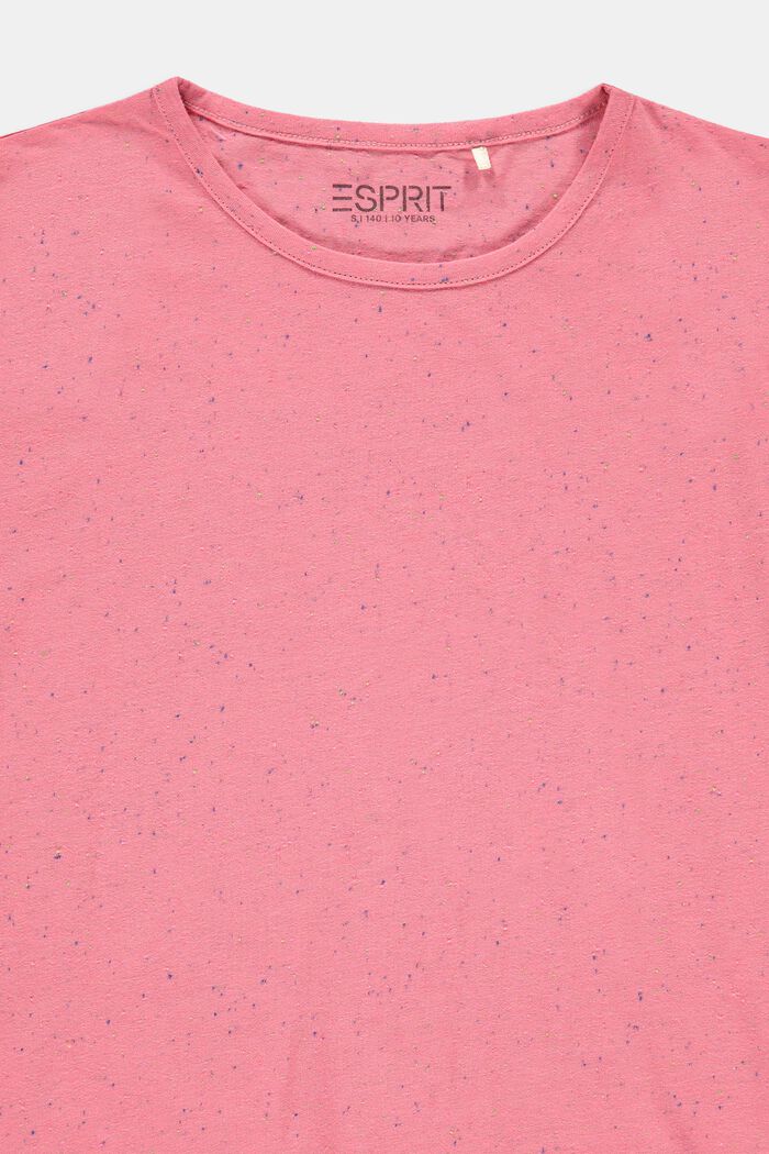 T-shirt de coupe carrée, animé d´une texture mouchetée multicolore, PINK, detail image number 2