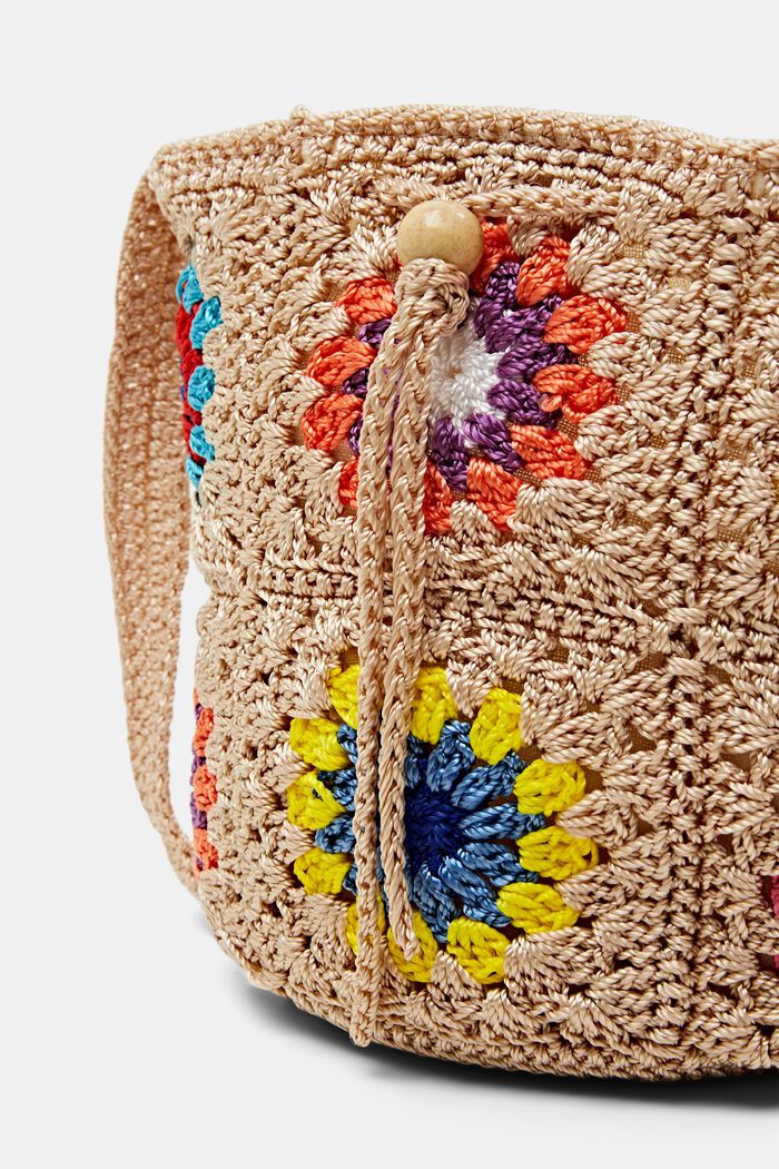 Sac crossbody au crochet, SAND, detail image number 1
