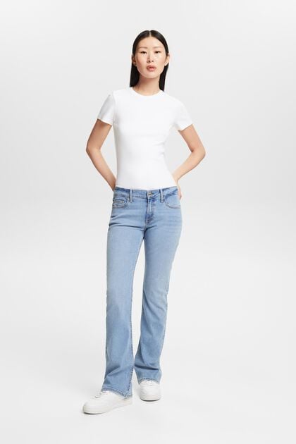 Bootcut Jeans mit mittelhohem Bund