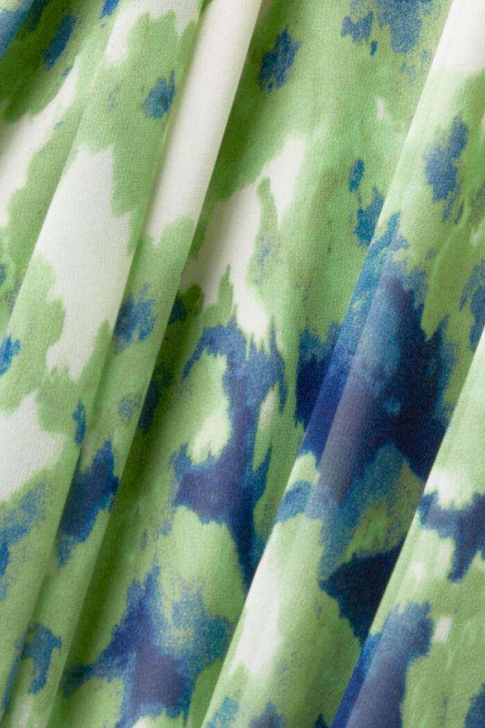 Robe maxi longueur sans manches à motif floral all-over, CITRUS GREEN, detail image number 5
