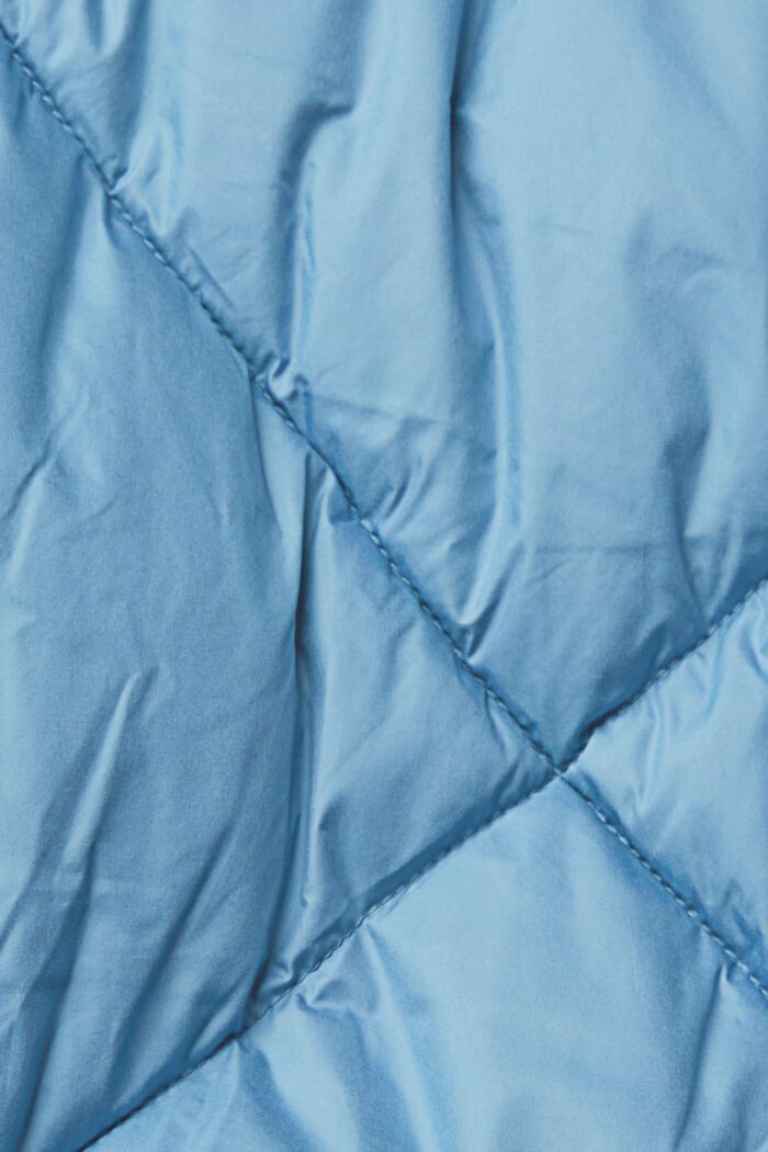 Long manteau matelassé à losanges, BLUE LAVENDER, detail image number 1