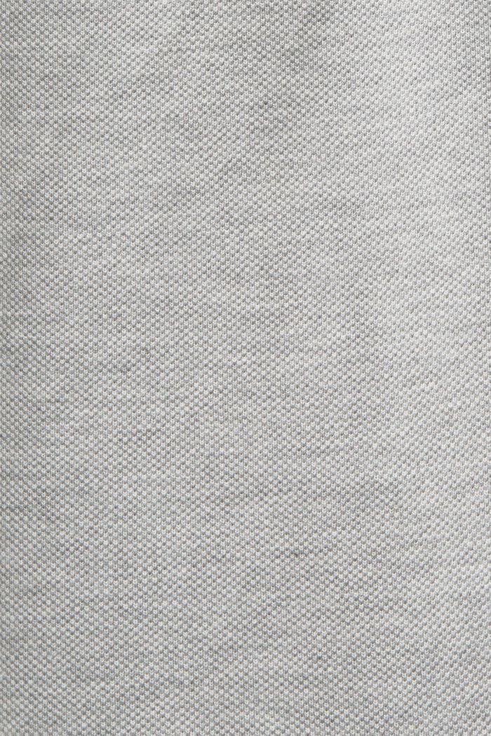 Polo en maille piquée de coton, LIGHT GREY, detail image number 5
