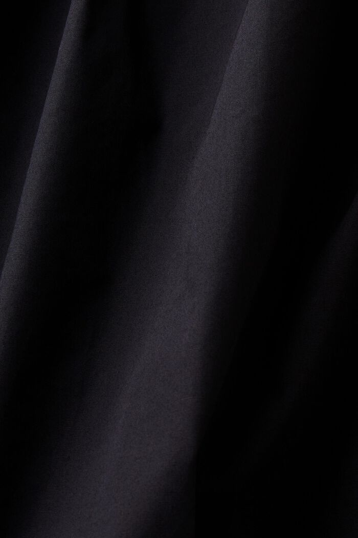 Schulterfreies Top aus Popeline, BLACK, detail image number 5