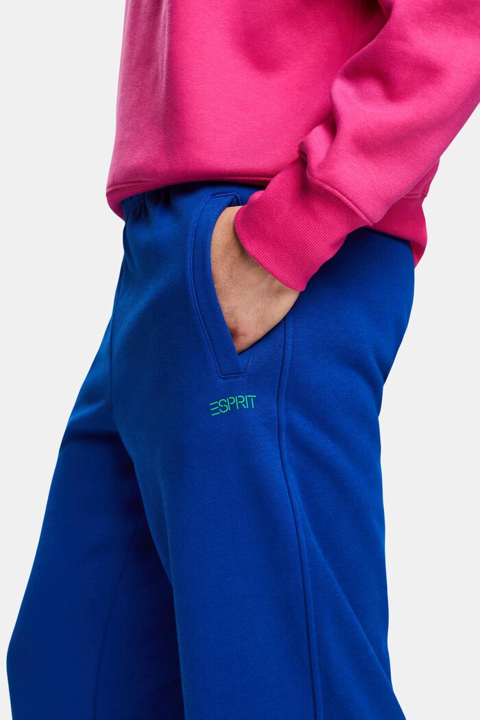 Pantalon de jogging en coton molletonné orné d’un logo, BRIGHT BLUE, detail image number 2