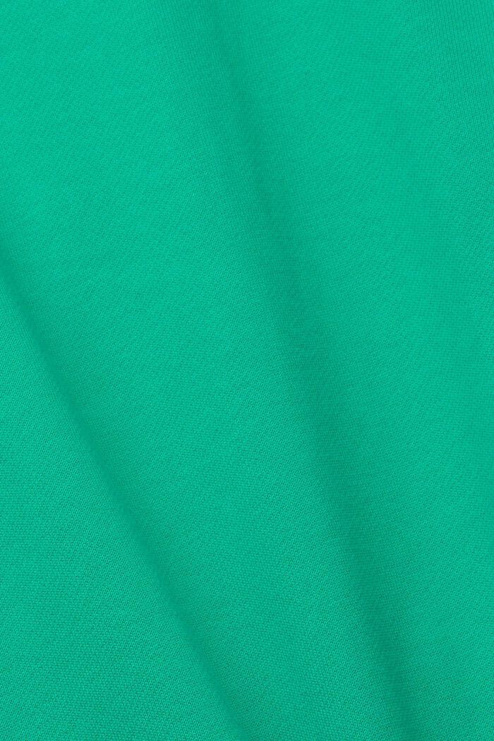 Sweat à capuche à zip quart de longueur, GREEN, detail image number 1