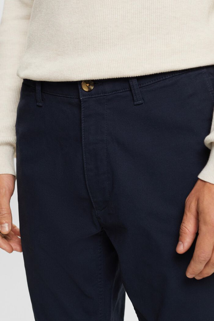 Pantalon chino, coton stretch, NAVY, detail image number 2