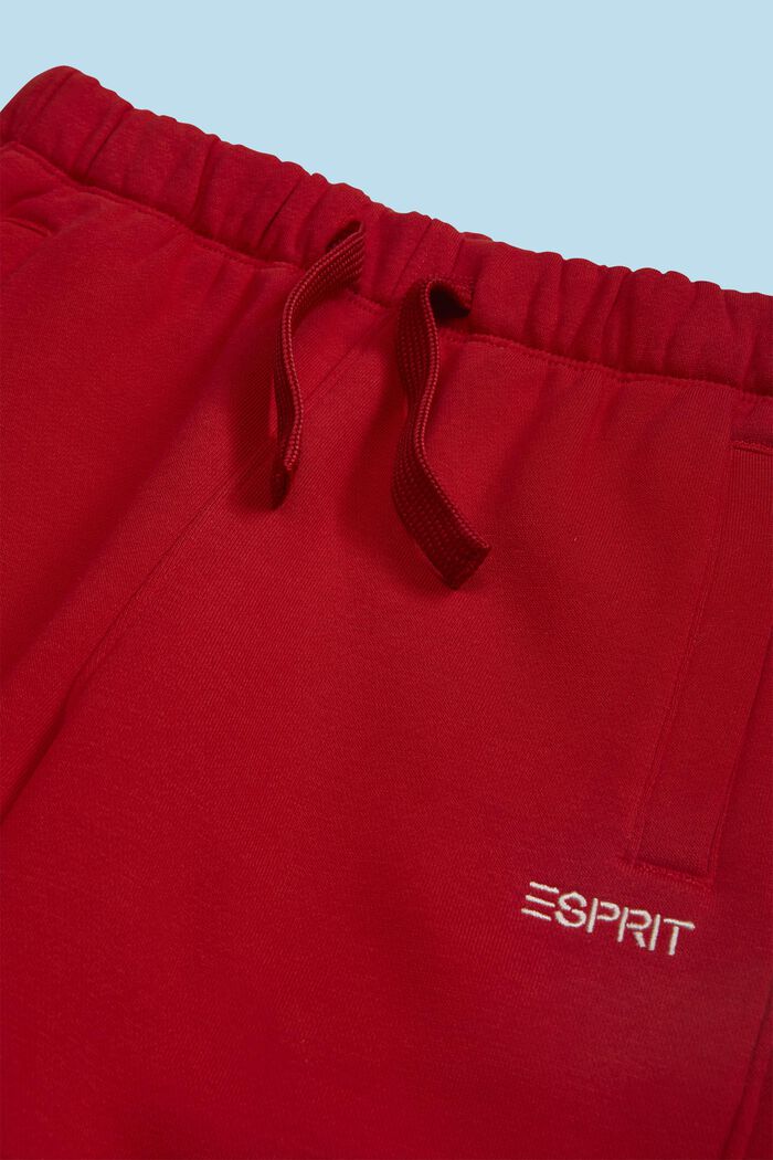 Pantalon de jogging en coton mélangé orné du logo, DARK RED, detail image number 2