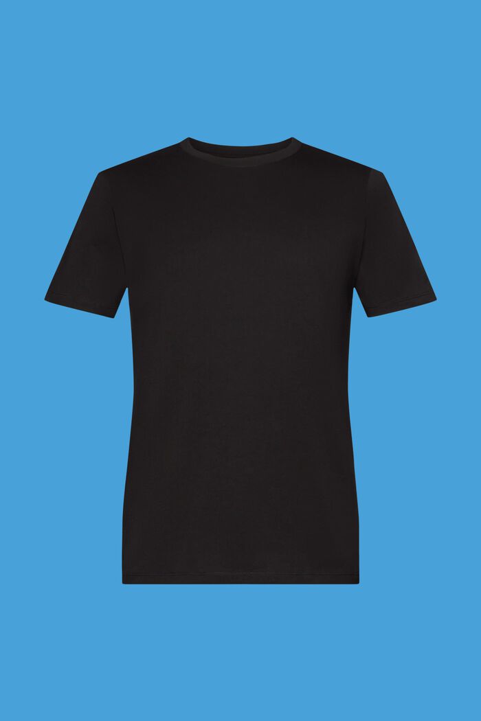 T-shirt en jersey à col ras-du-cou, BLACK, detail image number 6