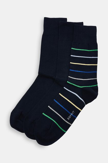 3er-Set Socken, organische Baumwolle