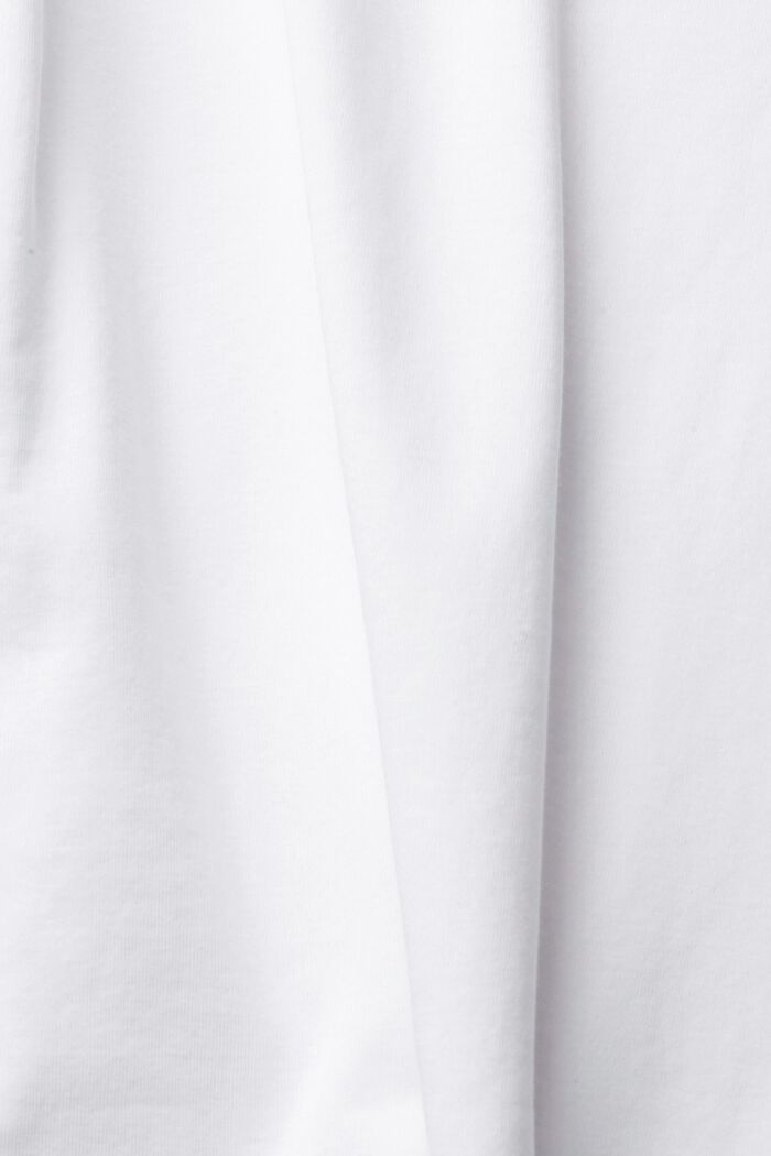 T-shirt en coton biologique doté de poignets à revers, WHITE, detail image number 1