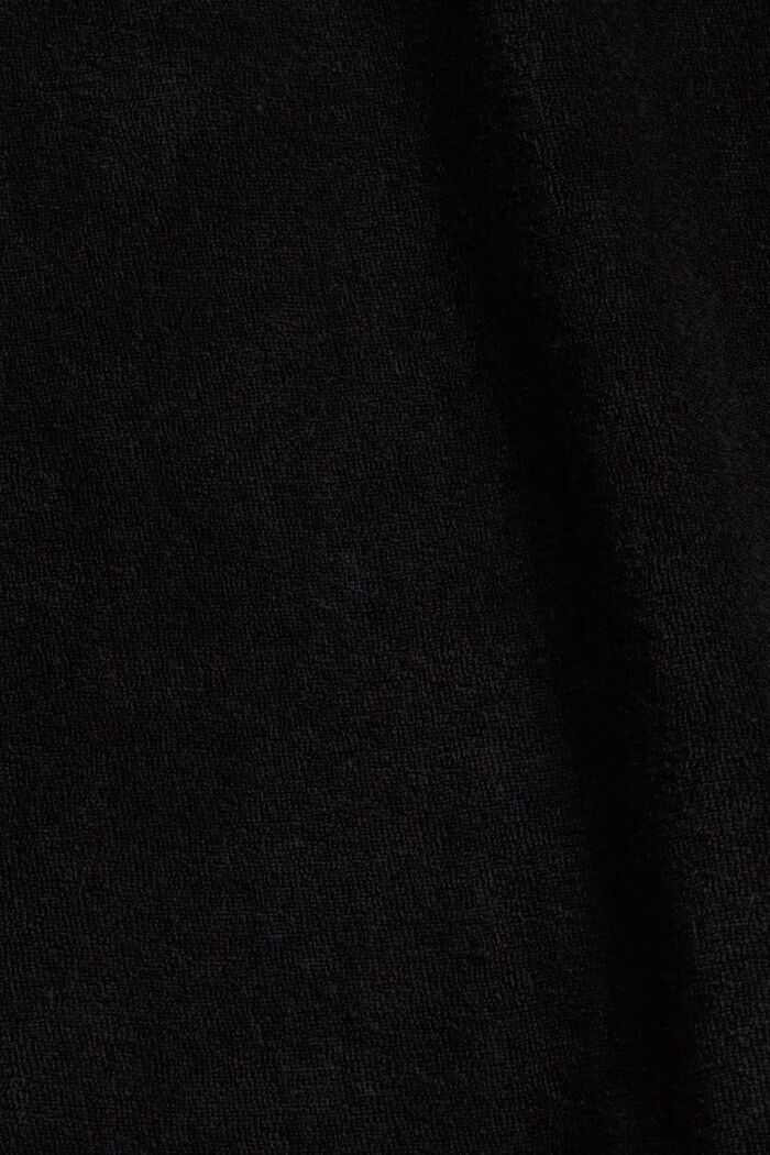Frottee-Polohemd aus 100% Baumwolle, BLACK, detail image number 5