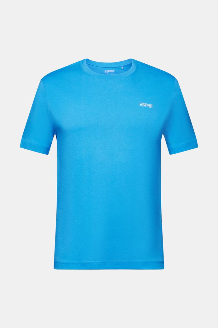 T-shirt en jersey de coton animé d’un logo, BLUE, detail image number 6